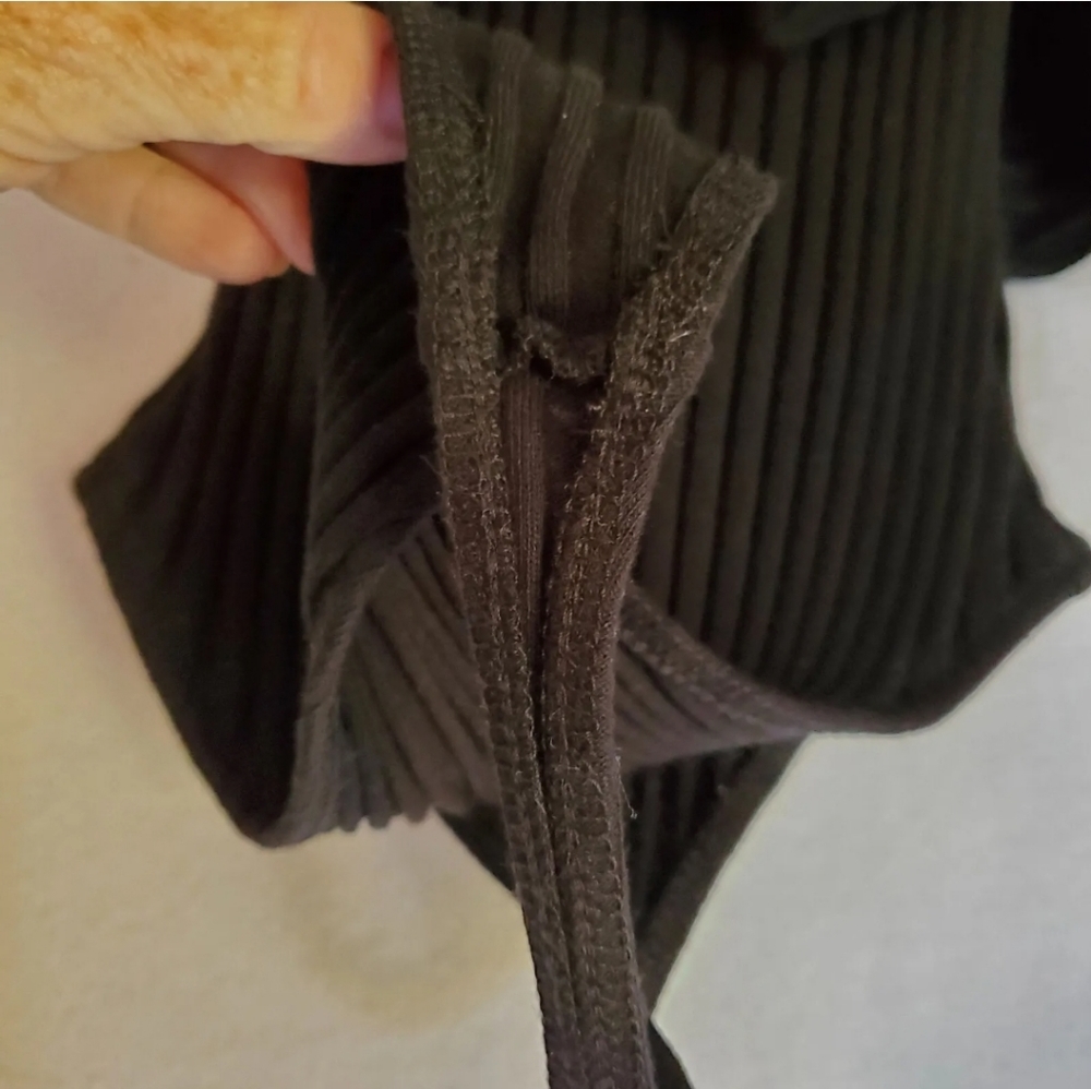 Show Me Your Mumu Lou Bodysuit Womens XSmall Strapless Ruffle Black‎ Ribbed XS - Picture 8 of 16
